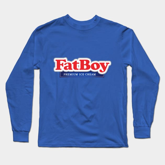 Fatboy ice cream small logo Long Sleeve T-Shirt by strasberrie